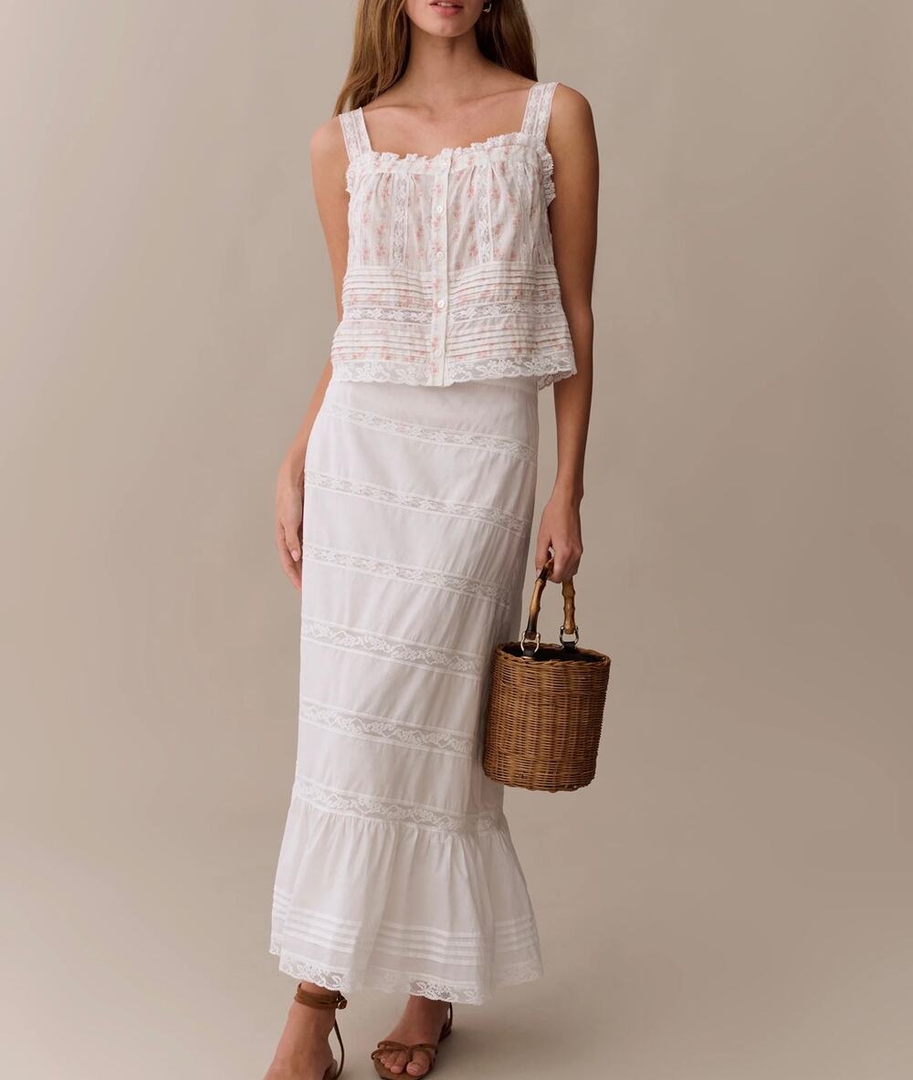 New few Moda Sorella atelier Madeline white skirt $172 sz 2